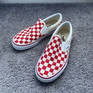 Red Checkered Vans